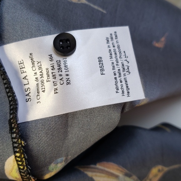 La Fee Maraboutee Bird print dress France ,Made in Italy Sz.EU 38/US 6 - Picture 11 of 11